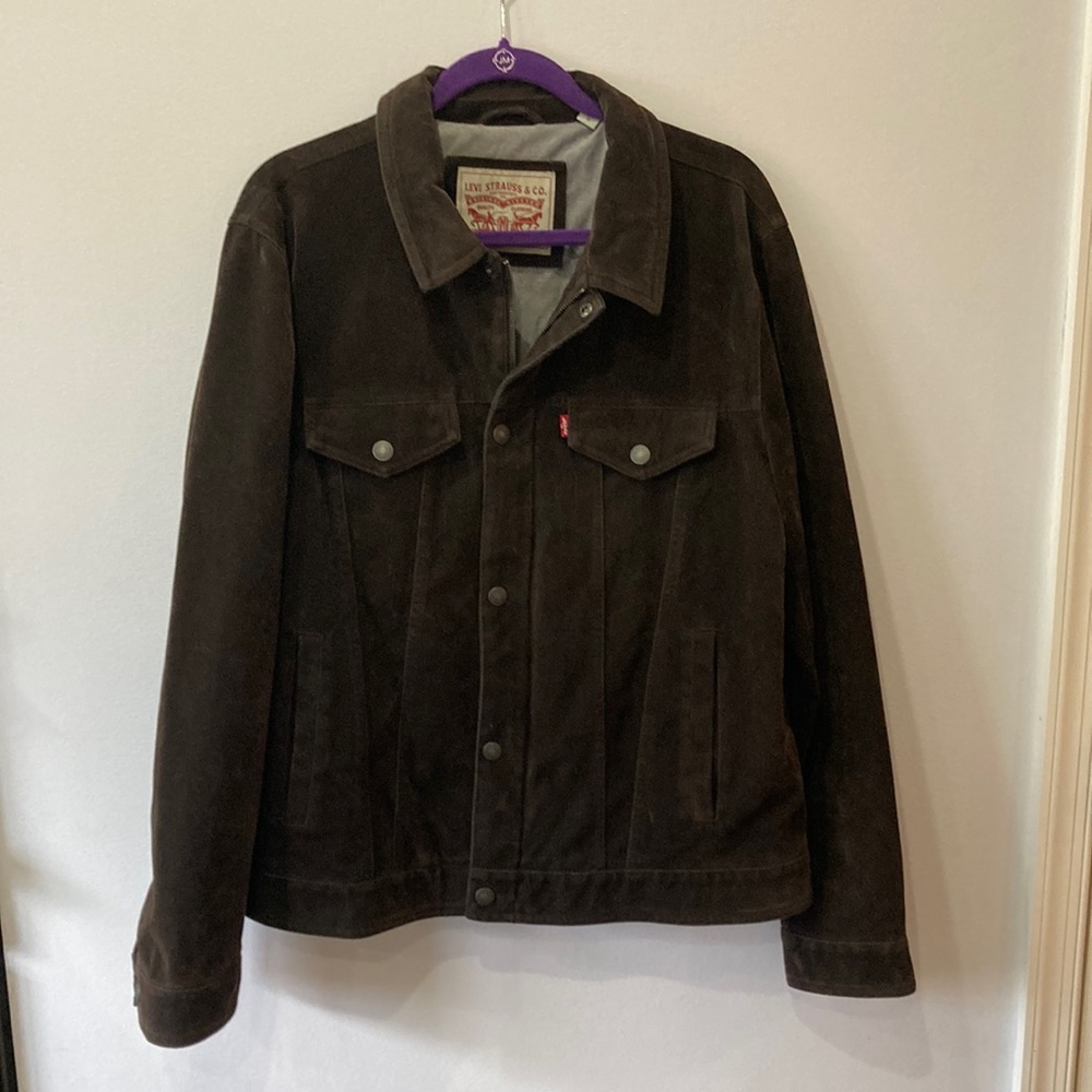 Brown Levi’s Faux Suede Jacket Size Large